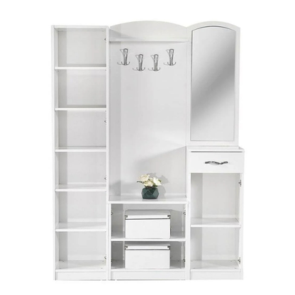 Garderobenschrank LENA hochglanz 144x37x198H CM