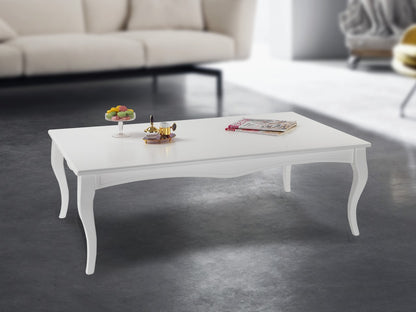 Couchtisch LUKENS in edlem Barockstil MDF Hochglanz 80/130/160/180 cm