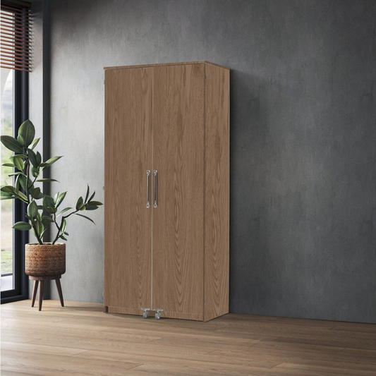 Vorratsschrank/ Buffetschrank LENKA Braun 90x51x200H CM