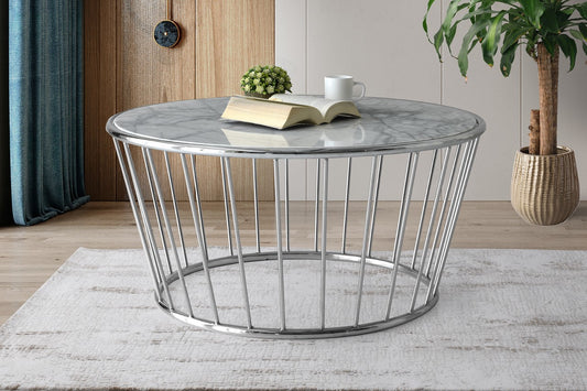 Couchtisch MIIO Mamorplatte 90x90x45 cm