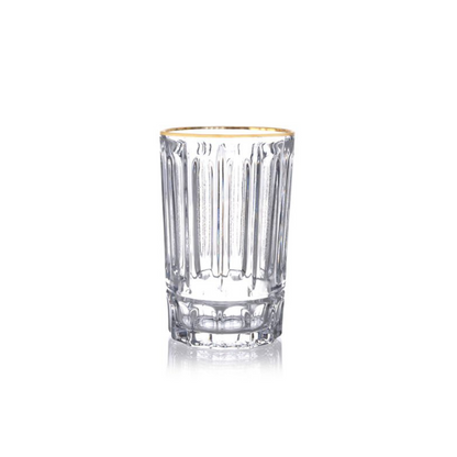 Bricard Gläser-Set Malaga Trinkgläser Whiskygläser 170 ml 6er-Set Gold