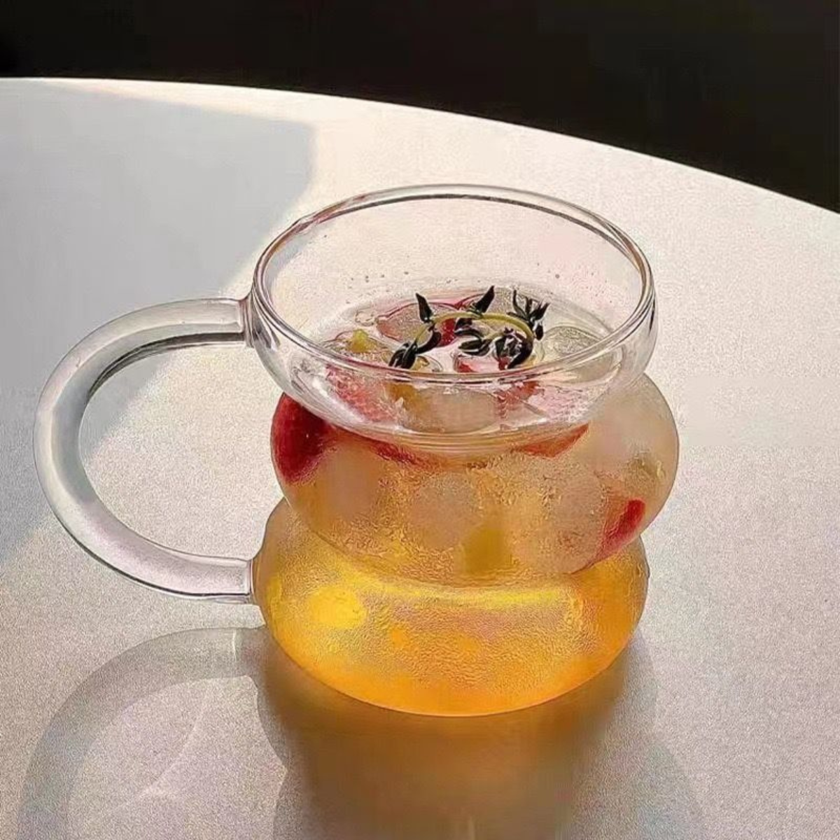Bricard Gläser-Set Trinkgläser Cocktailgläser Borosilikatglas Marbella stilvolles Design mit Griff 290ml 2tlg.