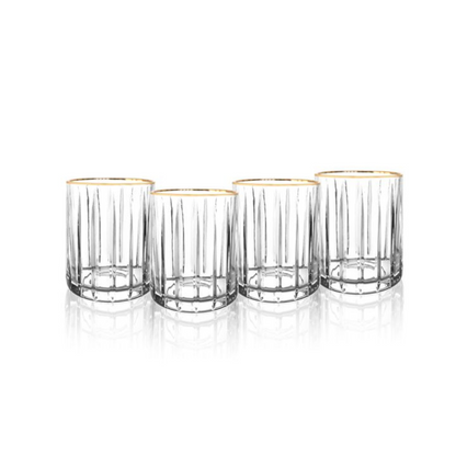 Bricard Gläser-Set Vigo Trinkgläser Whiskygläser 170 ml 6er-Set Gold