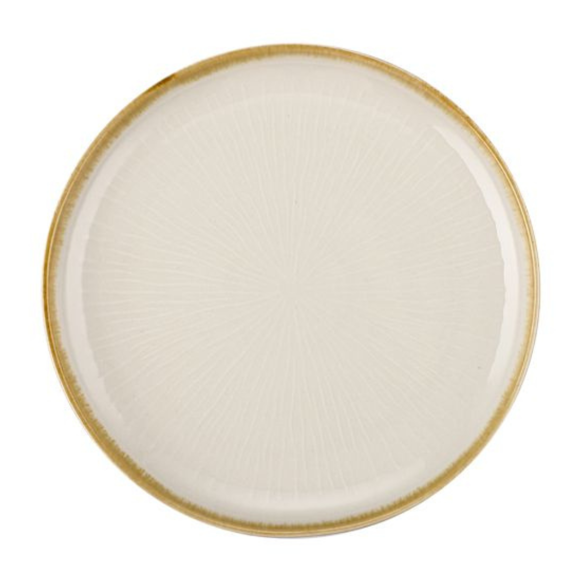 Bricard Geschirr-Set PAU Tafelgeschirr, Porzellan, spülmaschinenfest 25-tlg.  6 Personen mikrowellengeeignet weiß-beige