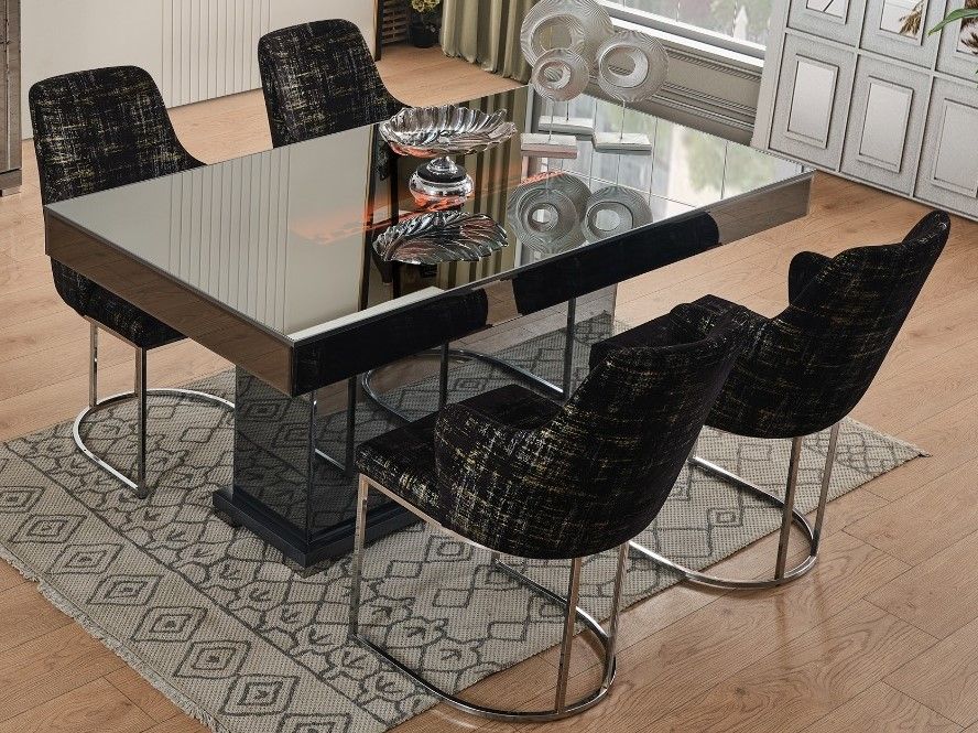 Esszimmertisch Queen Verspiegelt Fireplace 170x81x90 cm