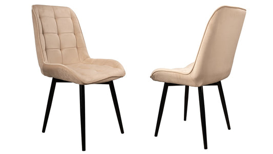Vierfußstuhl Esszimmerstuhl SAHARA in creme