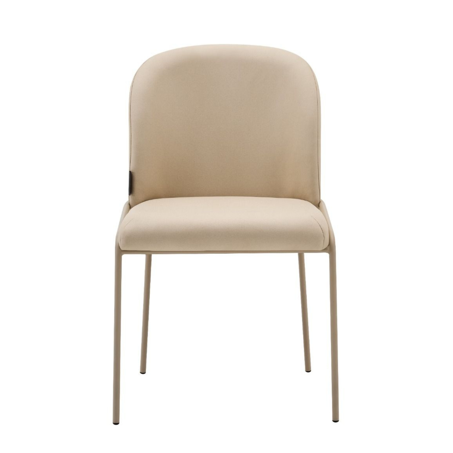 Esszimmerstuhl SALVE VELLUTO Eleganter Samtstuhl in Monochrom-Beige