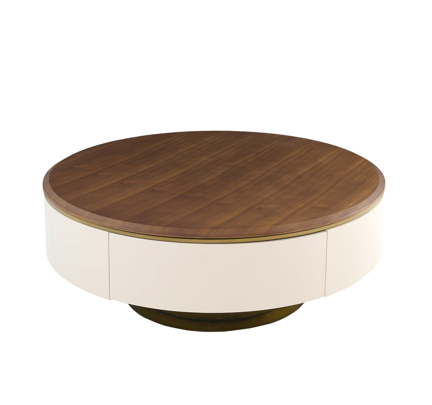 Edles Couchtisch Set 2er Set mit Braun Holz Design 90x35cm