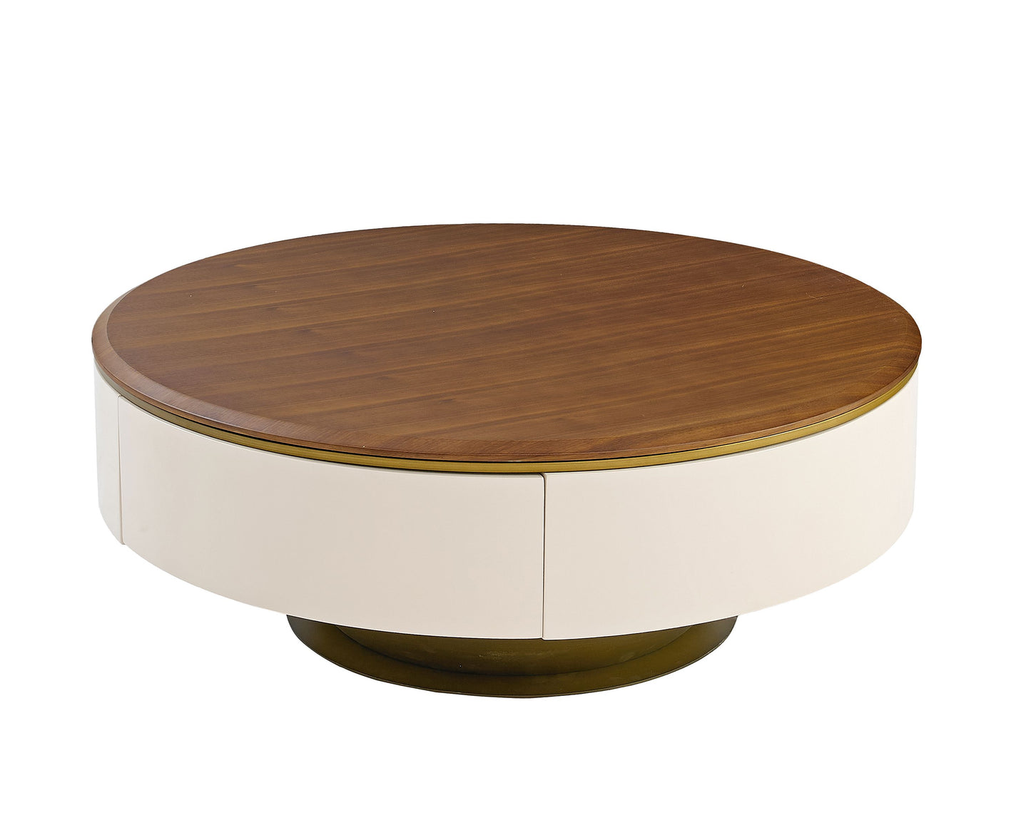 Edles Couchtisch Set 2er Set mit Braun Holz Design 90x35cm