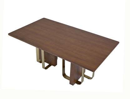 Esstisch Tema in edler Holzoptik 180x100 cm braun
