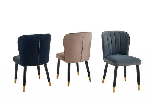 Vierbeinstuhl Esszimmerstuhl samt edles Design in vers. Farben