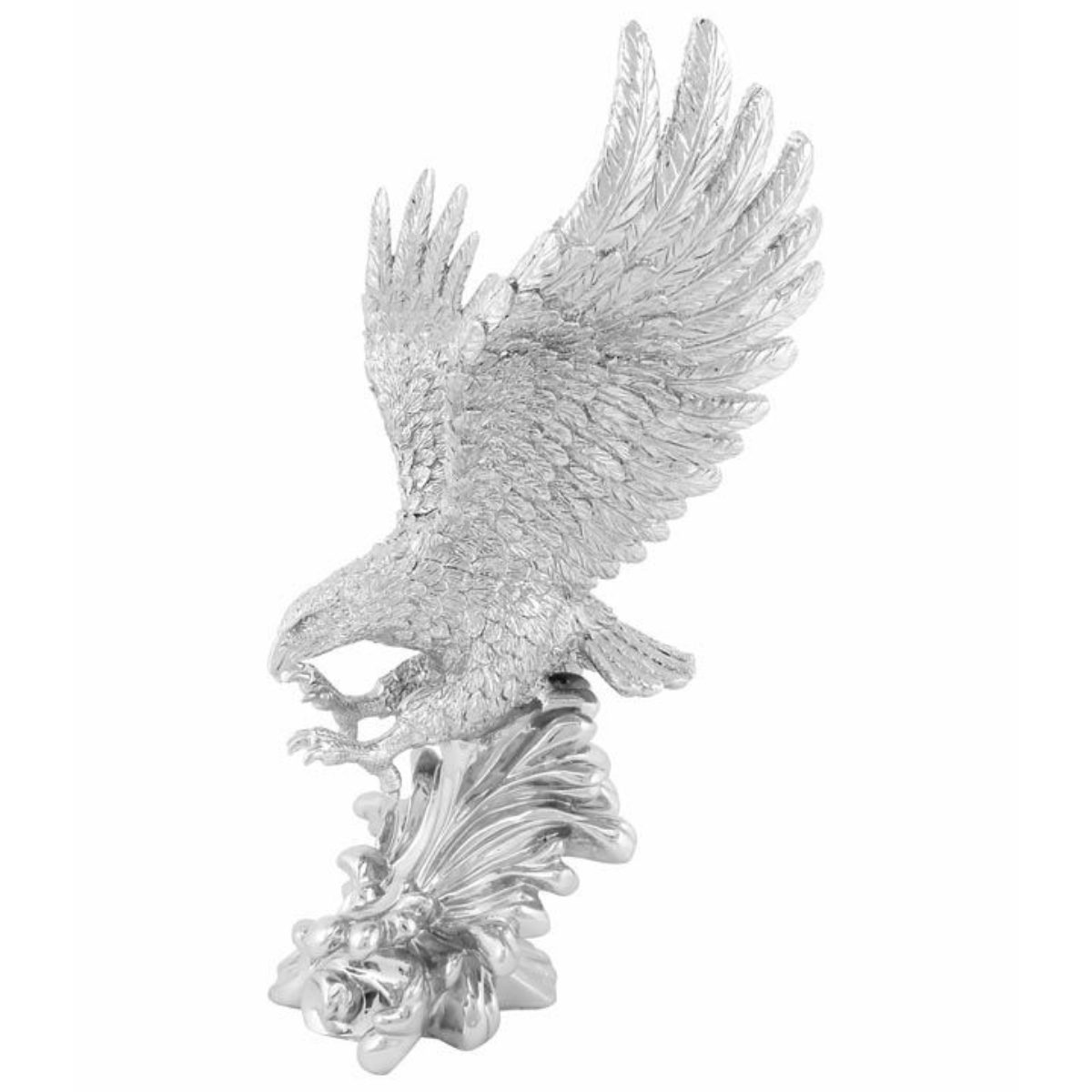 Edle Dekoration Figur Adler Silber 62 cm