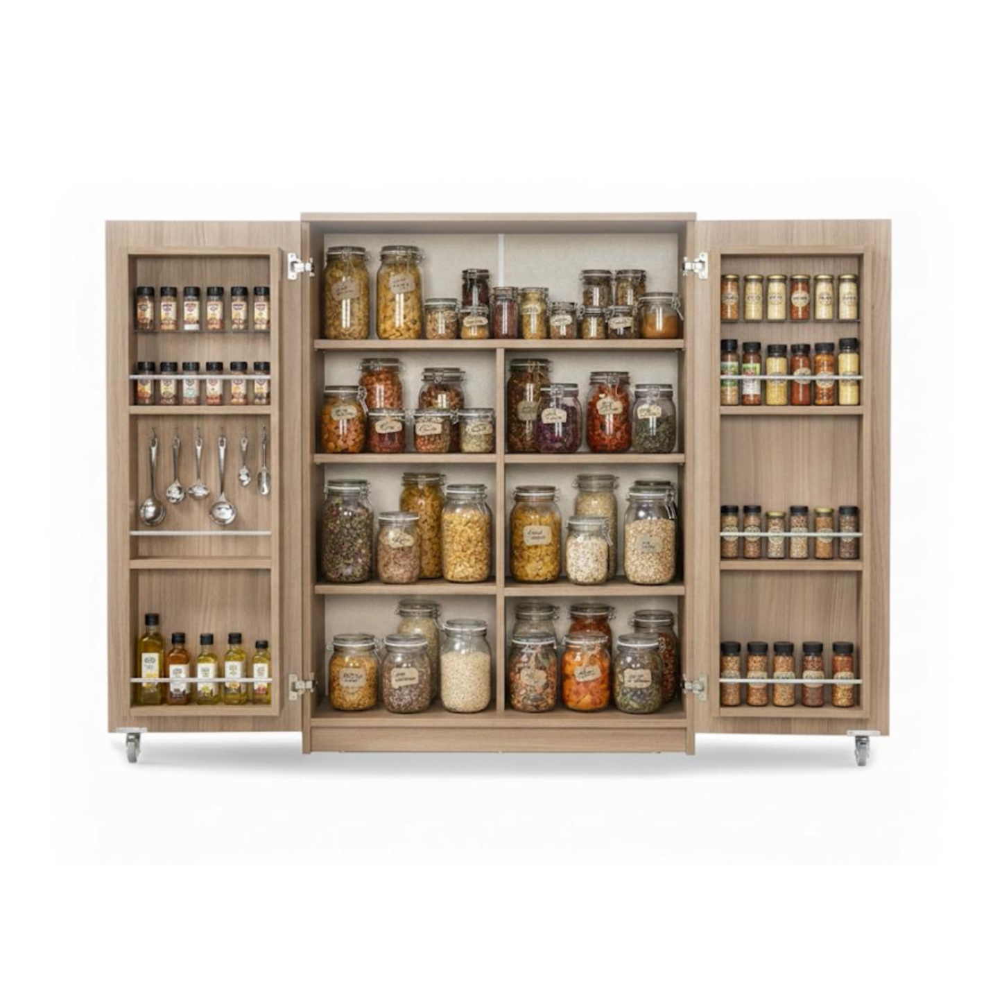 Vorratsschrank / Buffetschrank ARTE Braun 90x41x120 cm