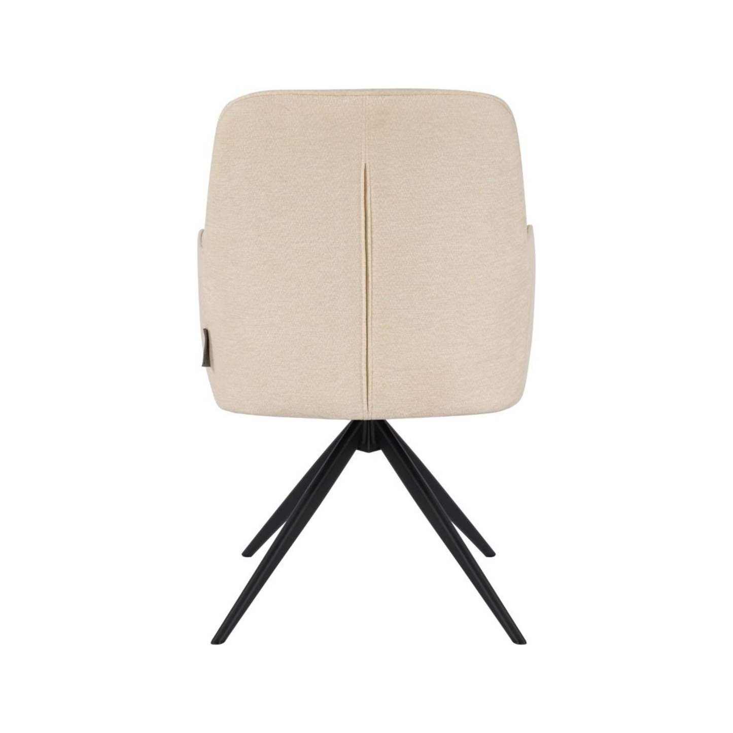 Esszimmerstuhl AVOLA Eleganter Polsterstuhl in Beige mit Armlehnen Beige