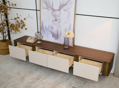 TV-Schrank Sideboard 200 cm mit 4 Schubladen TV Lowboard