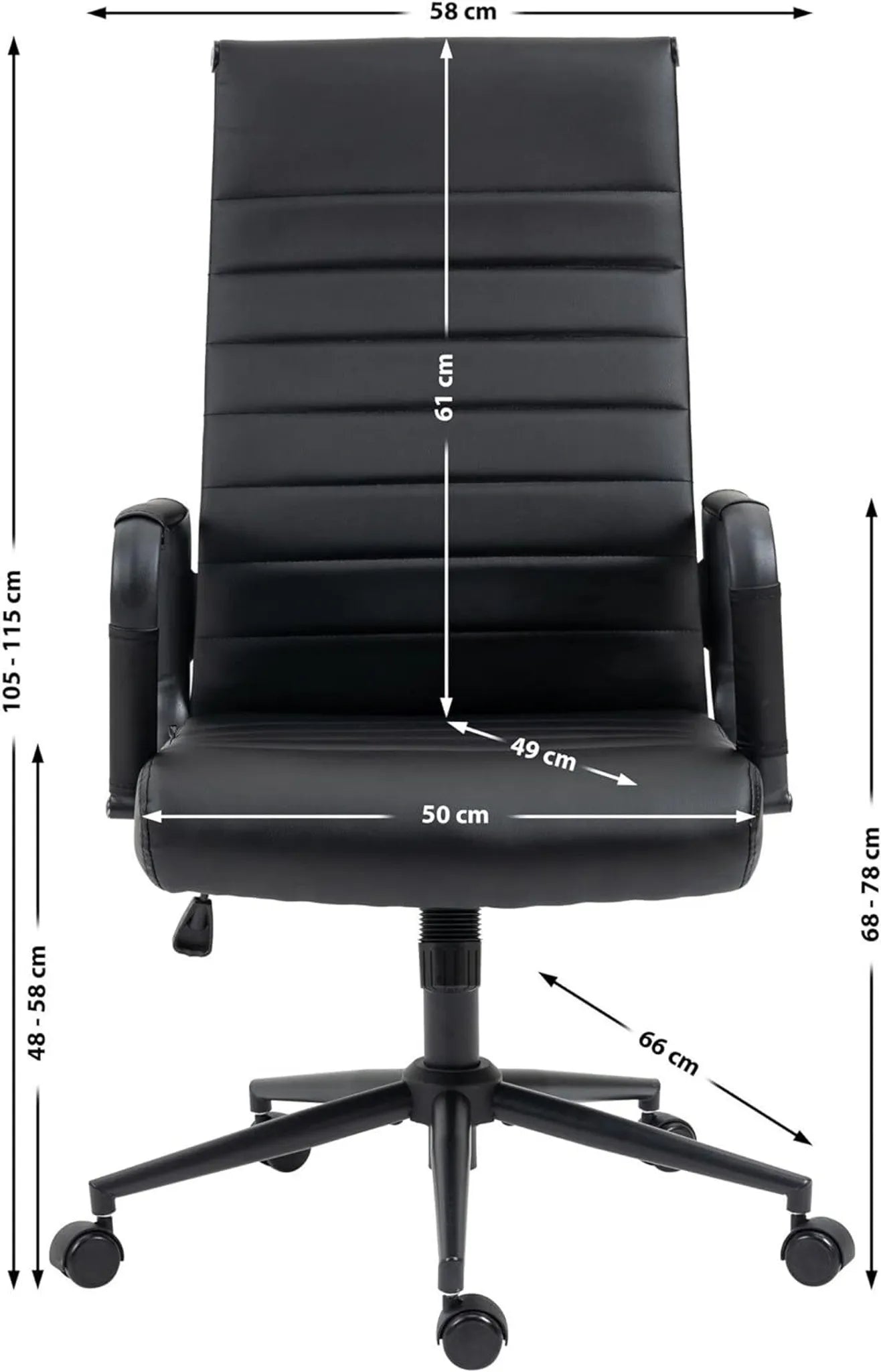 Ergonomischer Bürostuhl mit verstellbarer Kopfstütze & Lendenwirbelstütze – Komfort für lange Arbeitstage
