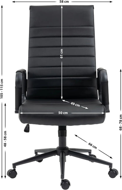 Ergonomischer Bürostuhl mit verstellbarer Kopfstütze & Lendenwirbelstütze – Komfort für lange Arbeitstage