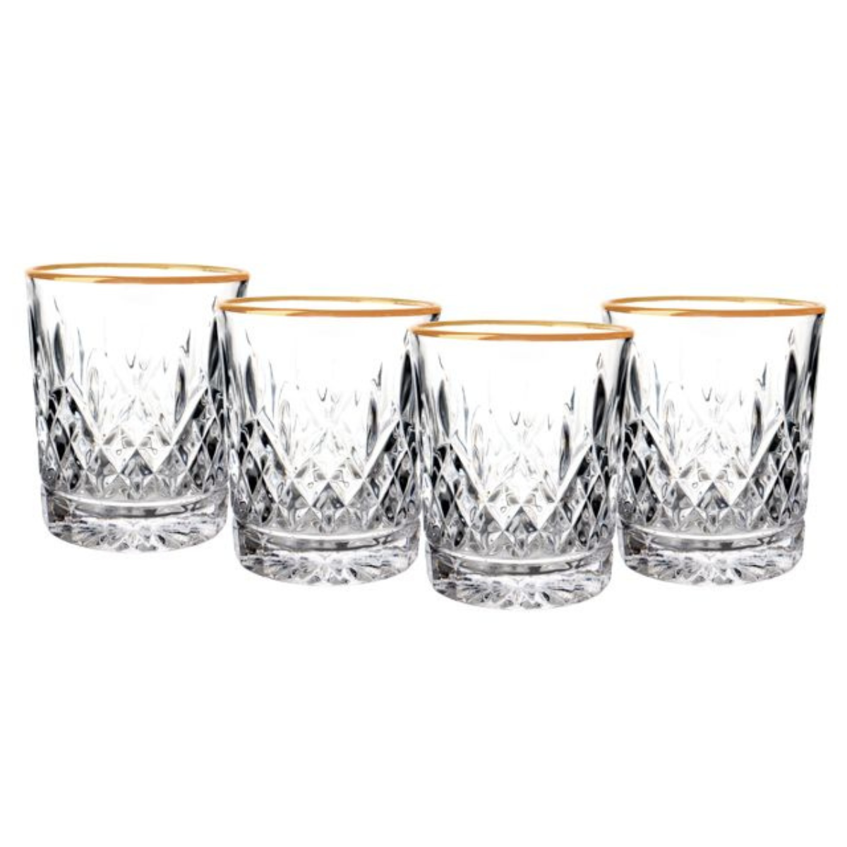 Bricard Gläser-Set Bilbao Trinkgläser Whiskeygläser Kristalloptik 290ml 4er-Set