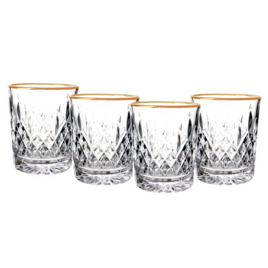 Bricard Gläser-Set Bilbao Trinkgläser Whiskeygläser Kristalloptik 290ml 4er-Set