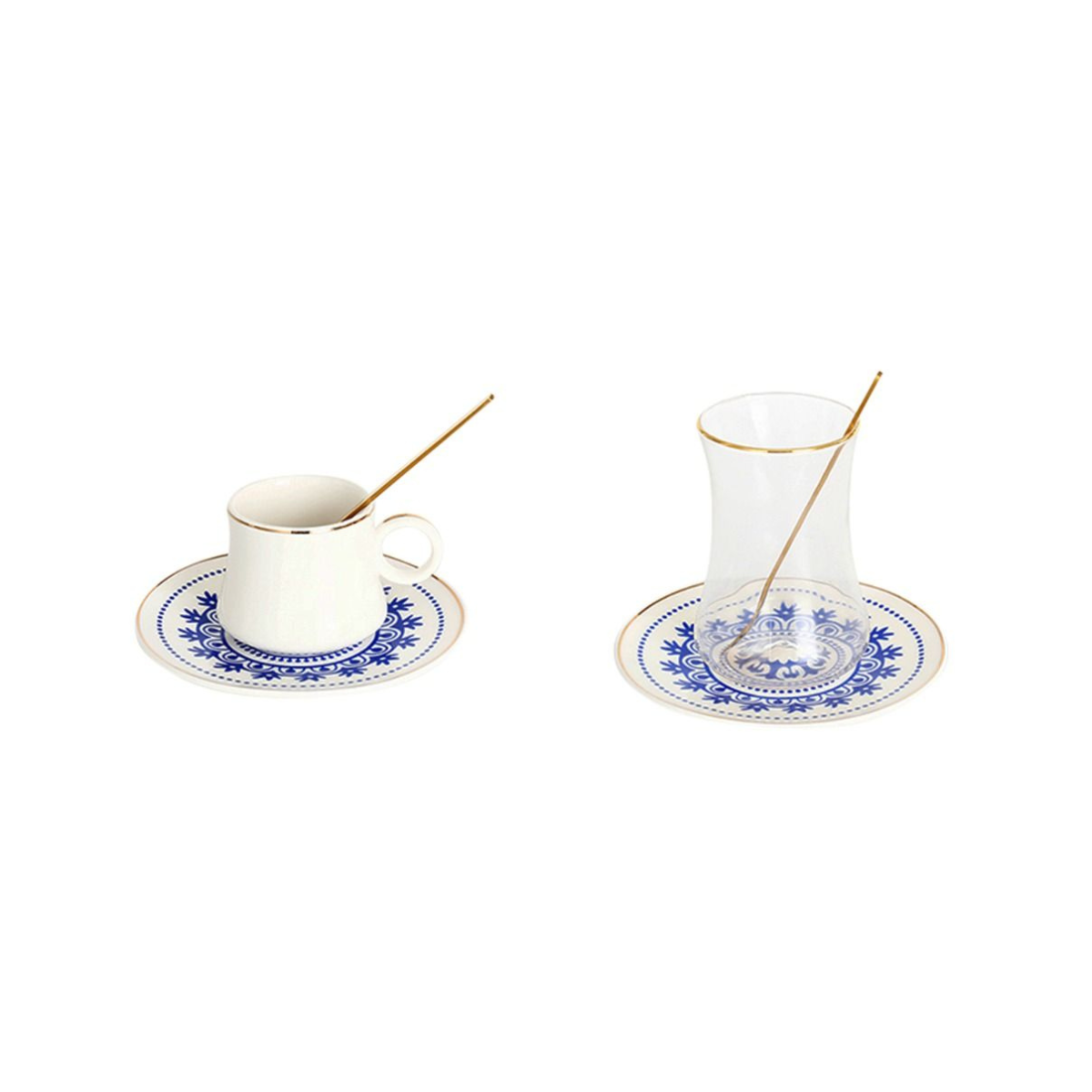 BRICARD Tee-Espresso Set 014 | 24-teilig – Blau