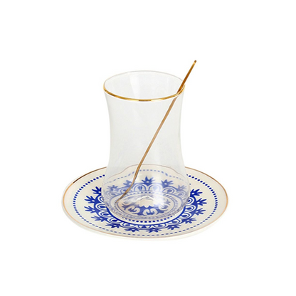 BRICARD Tee-Espresso Set 014 | 24-teilig – Blau