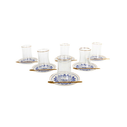 BRICARD Tee-Espresso Set 014 | 24-teilig – Blau