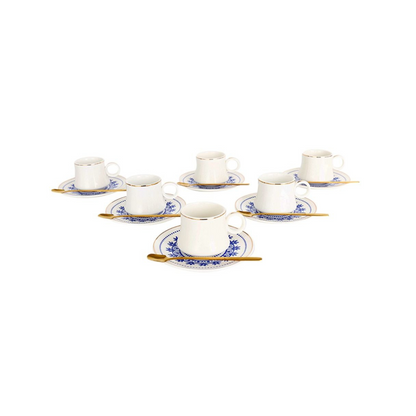 BRICARD Tee-Espresso Set 014 | 24-teilig – Blau