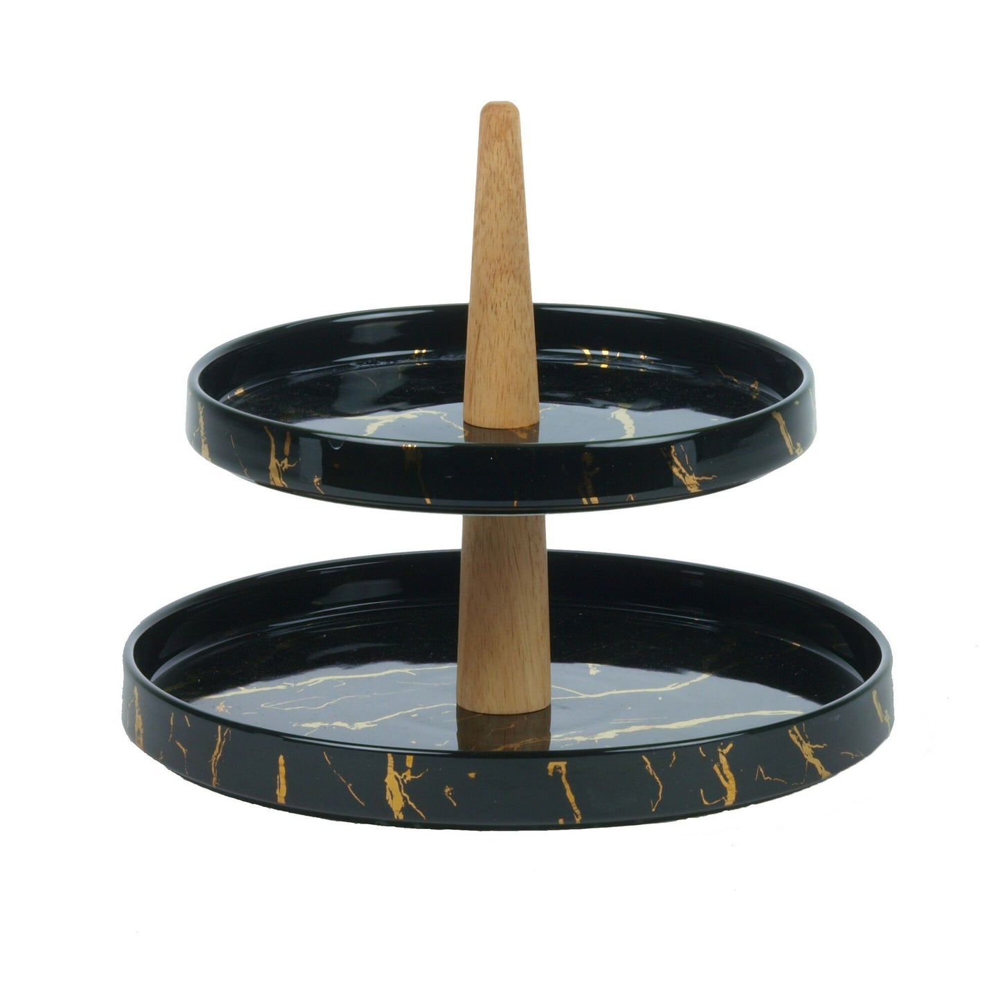 Bricard Etagere 2-stöckig – 20 & 25 cm – Schwarz