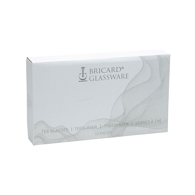 Bricard Lines Teeglas Set mit Untersetzer aus Keramik 12-tlg. schwarz-gold