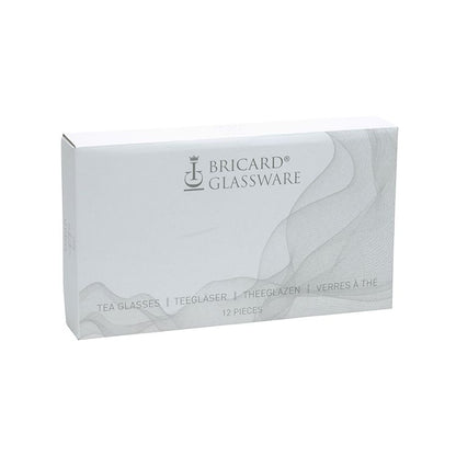 Bricard Lines Teeglas Set mit Untersetzer aus Keramik 12-tlg. schwarz-gold