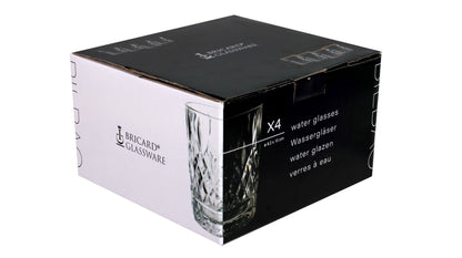 Bricard Gläser-Set Bilbao Trinkgläser Whiskeygläser Kristalloptik 290ml 4er-Set