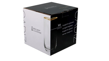 Bricard Gläser-Set Cadiz Trinkgläser Softdrinkgläser 350 ml 4er- Set Gold