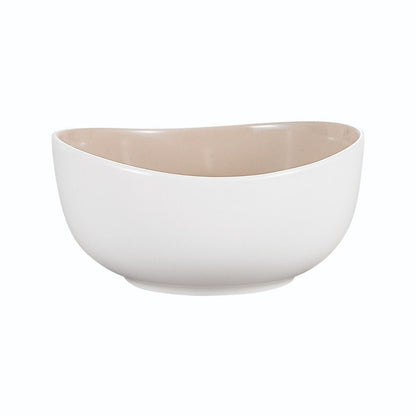 Bricard Colmar Geschirr-Set weiß-beige 27-tlg. 6 Personen Porzellan