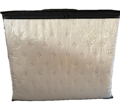 Tagesdecke Set Deren Überwurf Decke 3-Teilig 240 x 250 cm , atmungsaktiv 2-Personen Beige