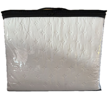 Tagesdecke Set Deren Überwurf Decke 3-Teilig 240 x 250 cm , atmungsaktiv 2-Personen Weiss