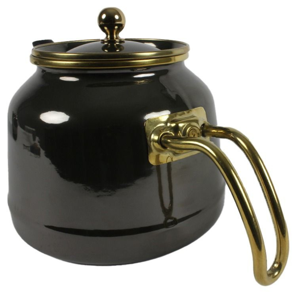 Teekanne Dawa Retro 2er Set 2,5 L Hitzebeständig  Schwarz- Gold