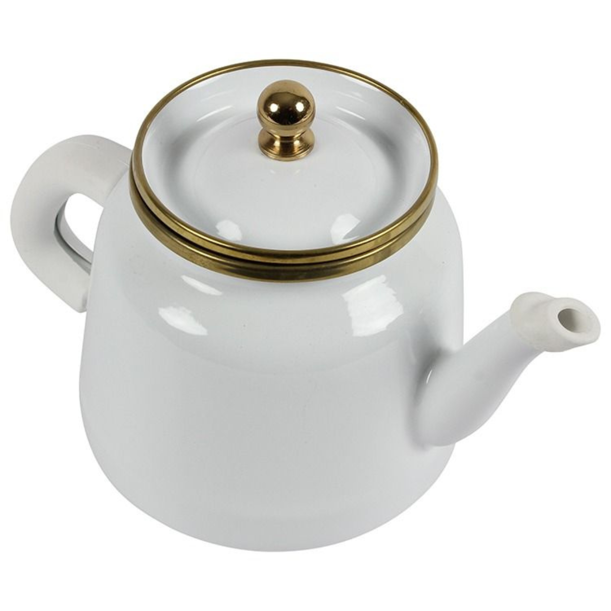Teekanne Dawa Retro 2er Set 2,5 L Hitzebeständig Weiß