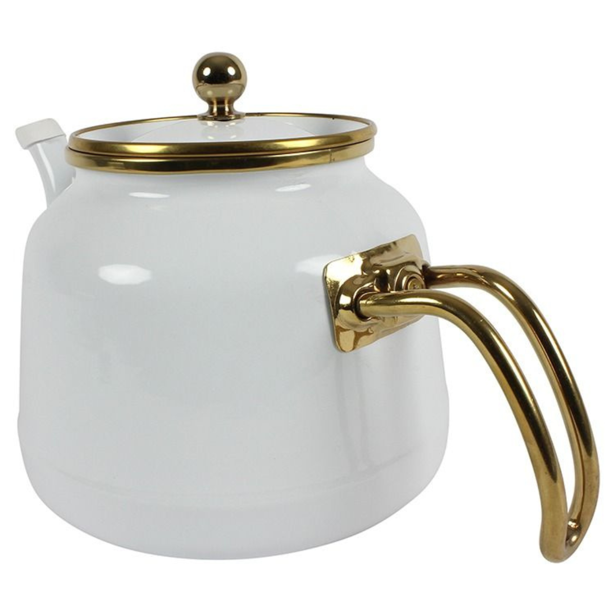 Teekanne Dawa Retro 2er Set 2,5 L Hitzebeständig Weiß
