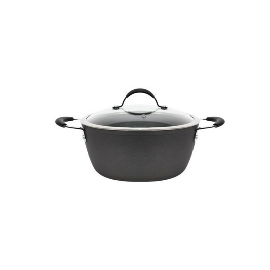 Kochtopft mit Glasdeckel Dura 24 cm Induktion antihaft