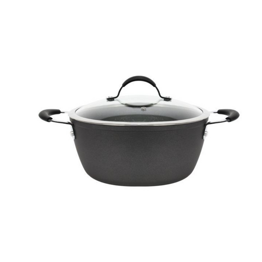 Kochtopft mit Glasdeckel Dura 28 cm Induktion antihaft