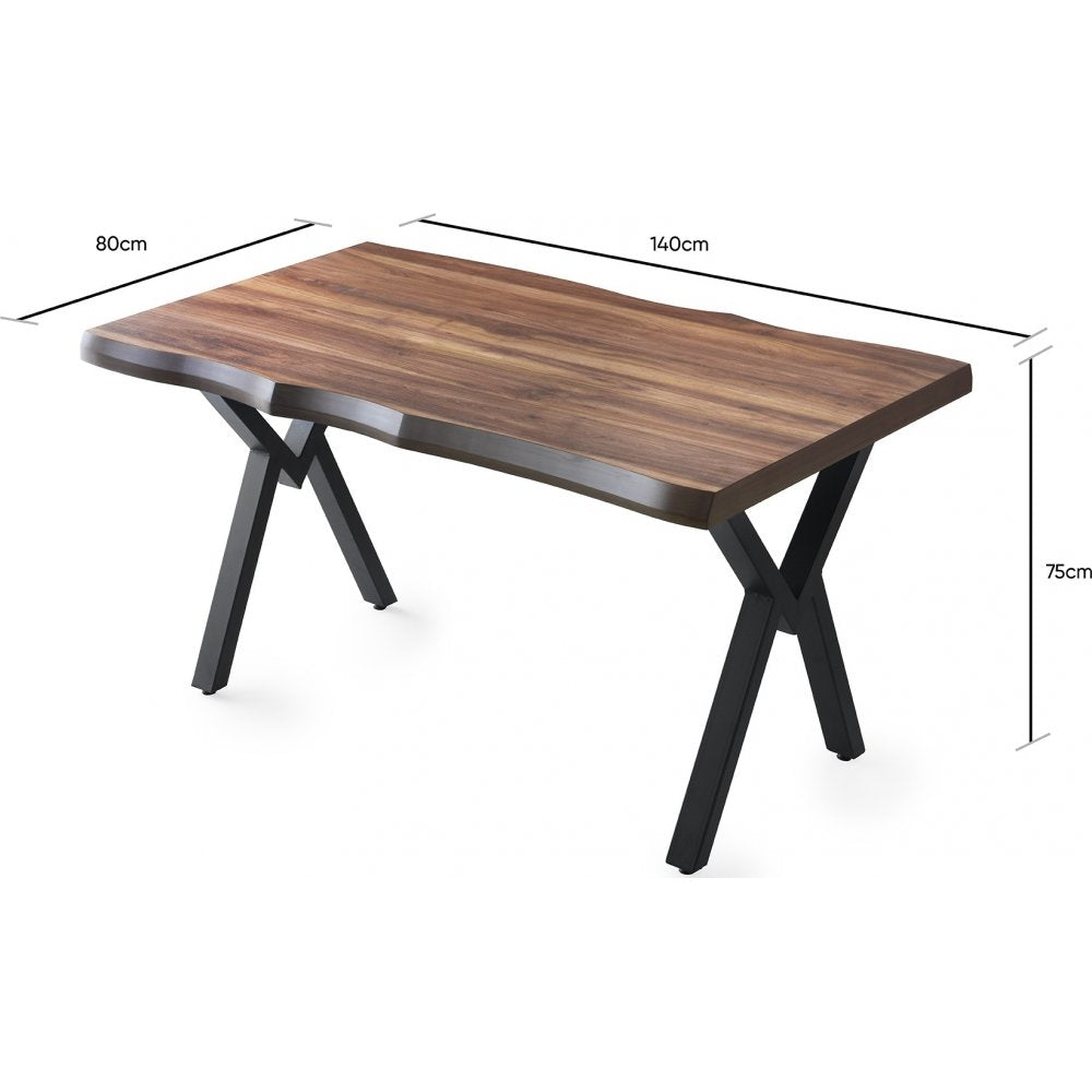 Esstisch Nussbaum Efor 80x140x78 cm