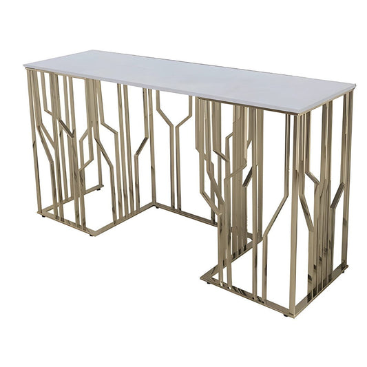 Ablagetisch Taranto mit edler Tischlatte in Marmoroptik 150cm