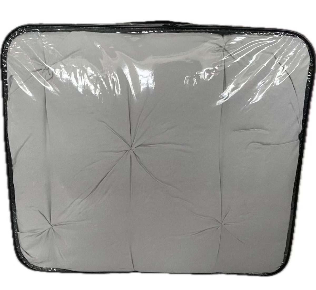 Tagesdecke Set Efsun Überwurf Decke 3-Teilig 240 x 250 cm , atmungsaktiv 2-Personen Grau
