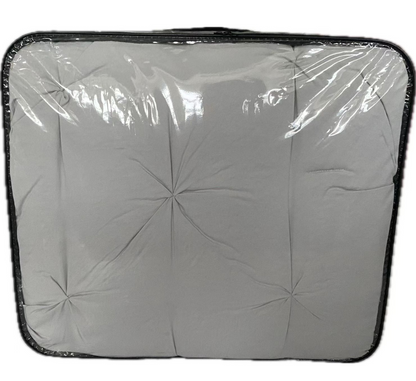 Tagesdecke Set Efsun Überwurf Decke 3-Teilig 240 x 250 cm , atmungsaktiv 2-Personen Grau