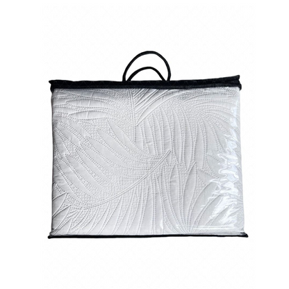 Tagesdecke Set Ezgi Überwurf Decke 3-Teilig 240 x 250 cm , atmungsaktiv 2-Personen Beige
