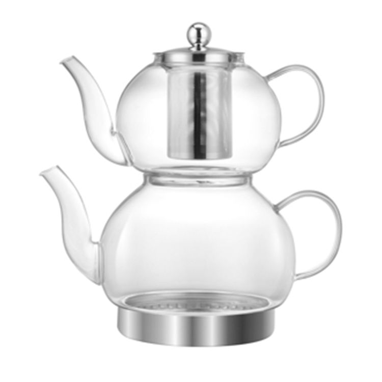 Teekanne Jada 2er Set transparent Glas  1,0/2,0 L
