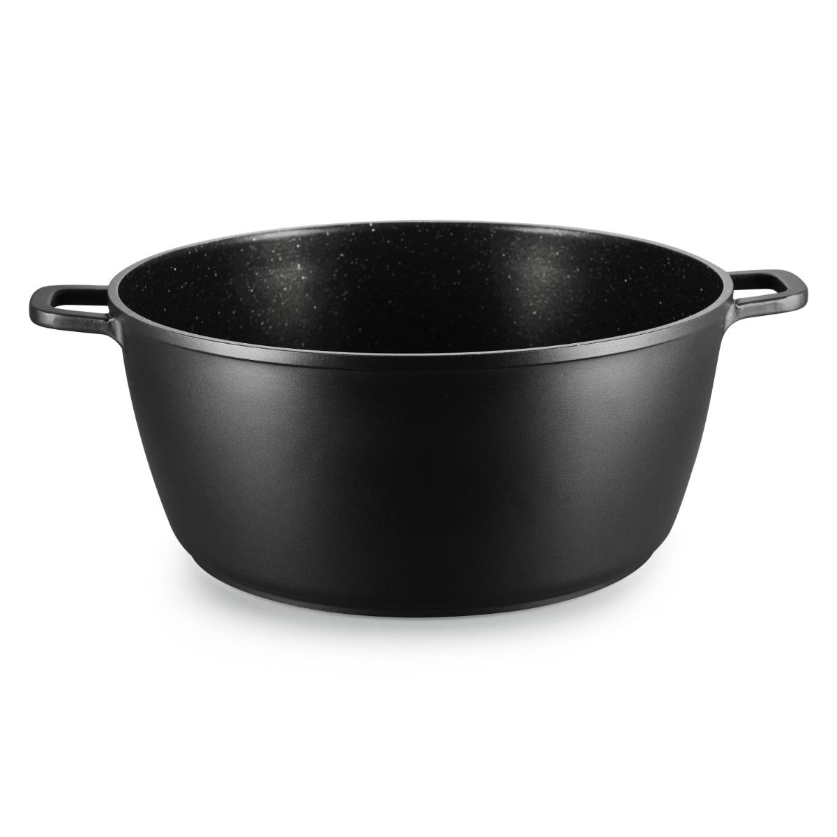Kochtopf Omega Aluminium 2-tlg. mit Deckel schwarz 6,0 L – Ø28 x 12,5 cm