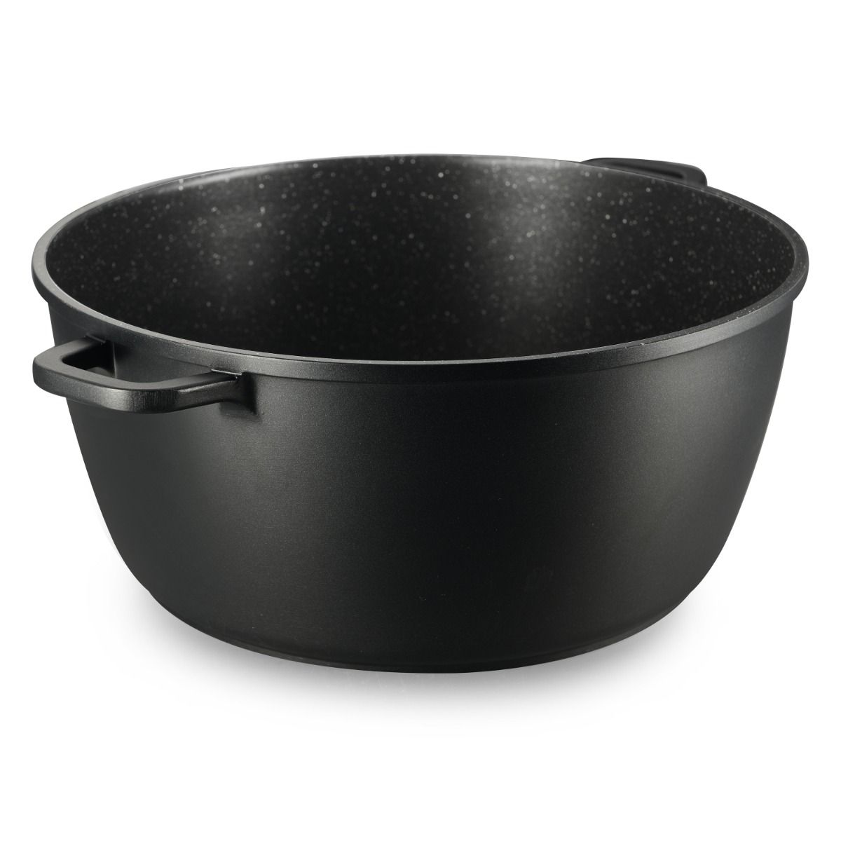 Kochtopf Omega Aluminium 2-tlg. mit Deckel schwarz 6,0 L – Ø28 x 12,5 cm