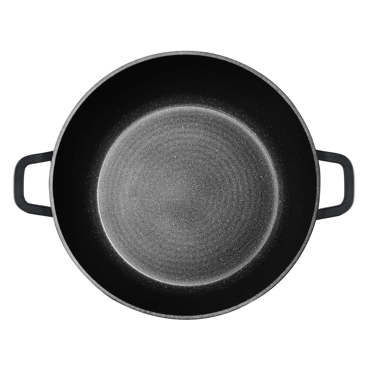 Kochtopf Omega Aluminium 2-tlg. mit Deckel schwarz 6,0 L – Ø28 x 12,5 cm