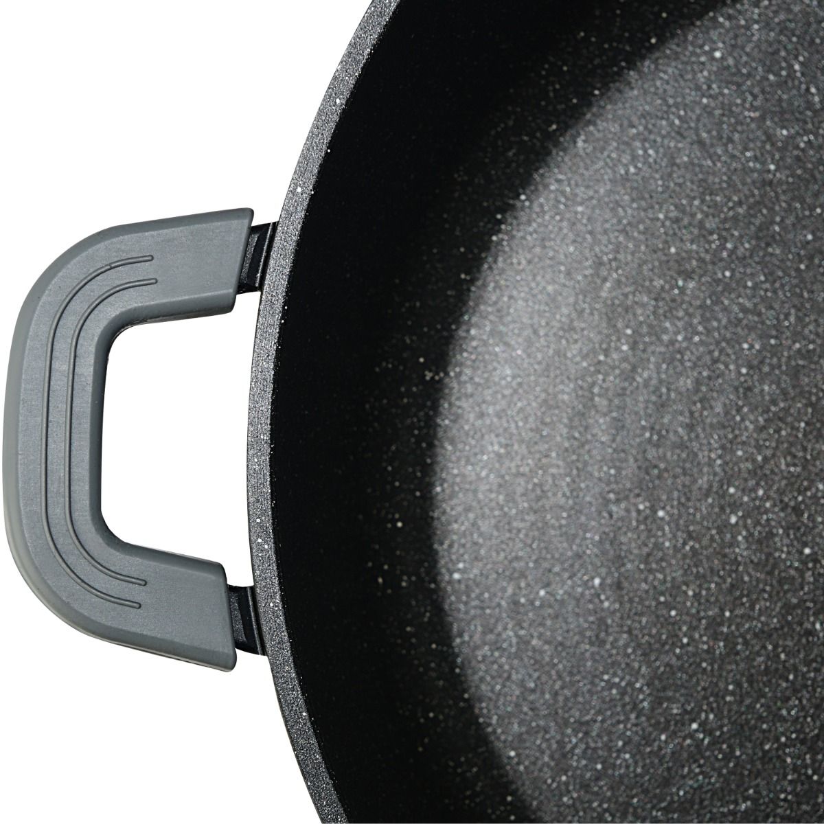 Kochtopf Omega Aluminium 2-tlg. mit Deckel schwarz 6,0 L – Ø28 x 12,5 cm